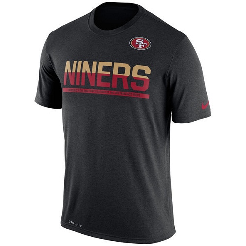 NFL Men's San Francisco 49ers Nike Black Team Practice Legend Performance T-Shirt